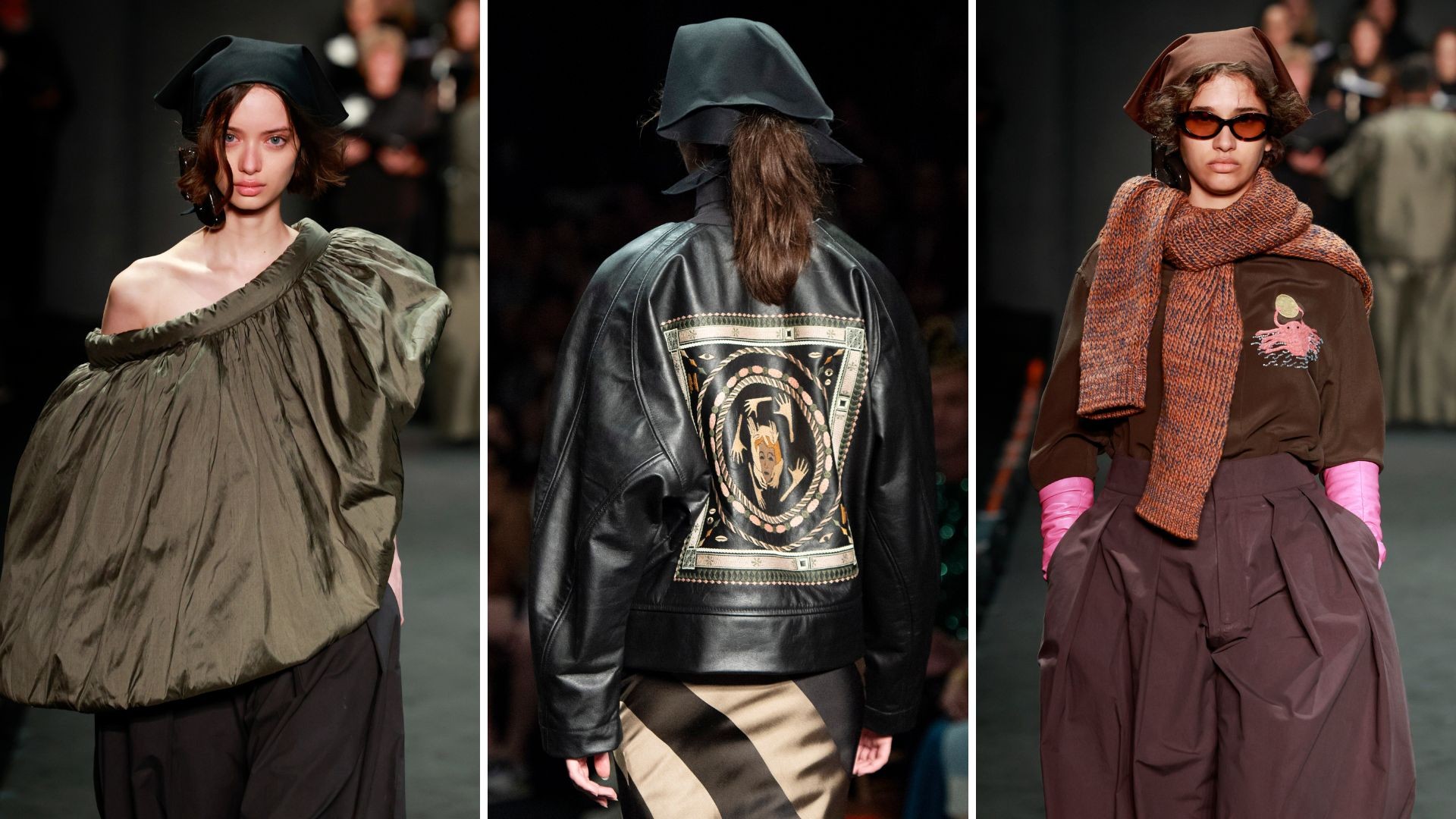 A layered Handred runway look presented at Rio Fashion Week